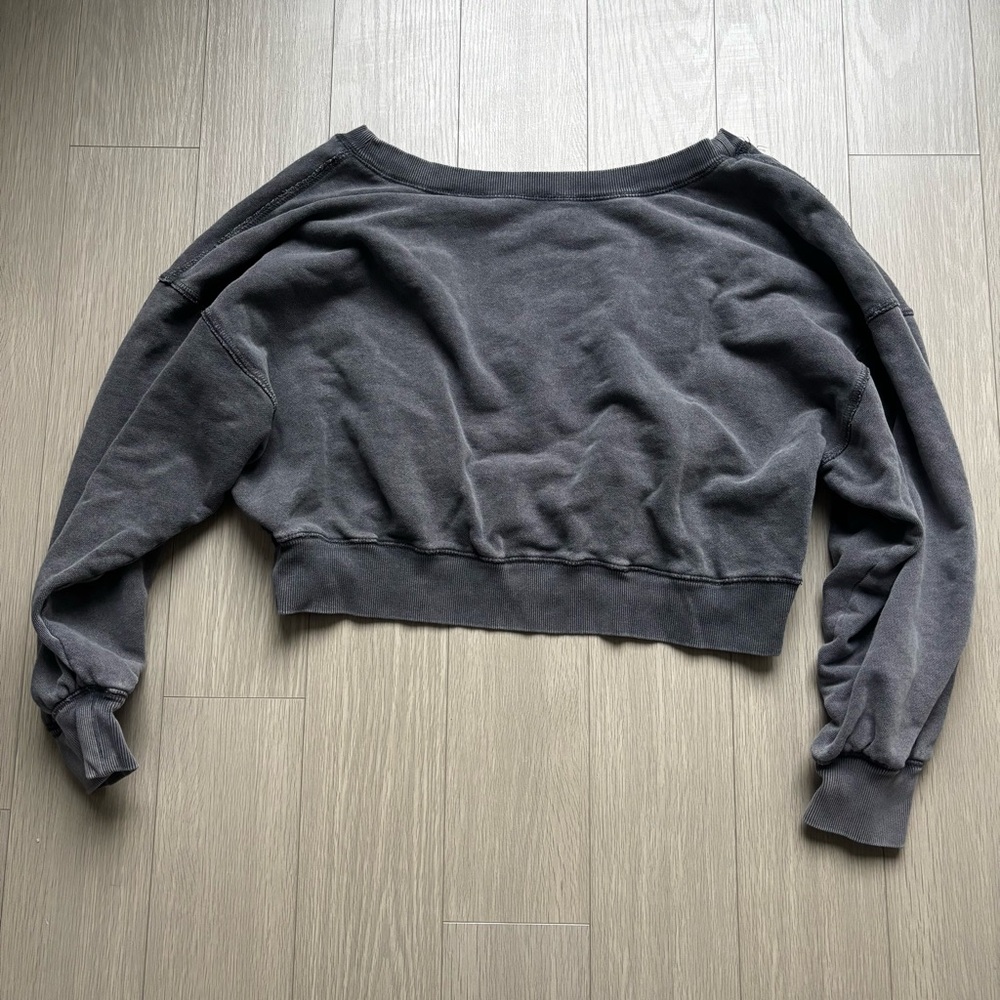 Free People Dark Gray Sweatshirt - Picture 7 of 12